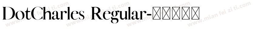 DotCharles Regular字体转换